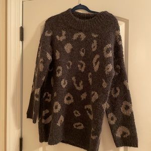 Target Leopard Print Sweater Dress/Shirt